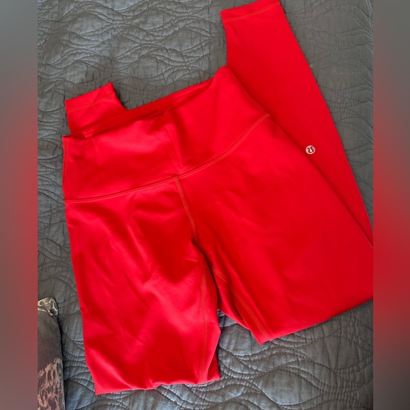 lululemon athletica Pants - lululemon athletica Bright Red Activewear Top